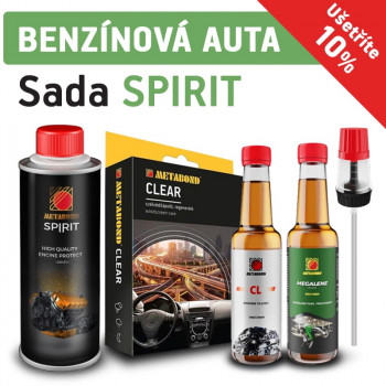 Kompletní ošetření pro benzínová auta se slevou -10 % - verze SPIRIT